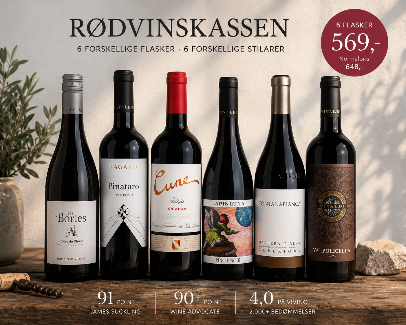Thy Vins Rødvinskasse